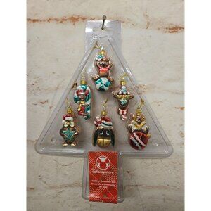 New Set of 6 Disney Holiday 2" Christmas Ornaments Winnie The Pooh & Friends
